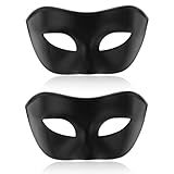 Sibba 2x Venezianische Maske Herren Maskerade Schwarze Masken Maskenball Retro Augenmaske Halloween Maskerade Kostüm Maske Fasching Verkleidun Frauen...