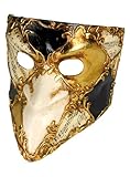 Bauta scacchi musica - Venezianische Maske - traditionell handgefertigt - Carnevale di Venezia