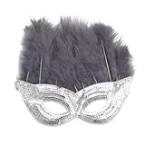 Windsfinr Masquerade Mask Venezianische Maske Karneval Kostüm Damen Federschmuck Karneval Fasching Mottoparty Federkopfschmuck Brasilien Feder...