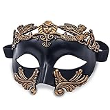 MYSEUNI Maskerade Maske für Männer – römische griechische venezianische Maske Halloween Party Karneval Maske