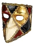 Karneval Venezianische Maske - Bauta scacchi colore