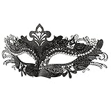 Hoshin Maskerade Maske, Karneval Dekorationen Venezianische Masken für Frauen (Schwarz)