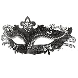 Hoshin Maskerade Maske, Karneval Dekorationen Venezianische Masken für Frauen (Schwarz)