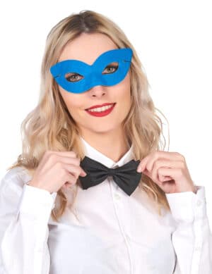 Venezianische Augen-Maske blau